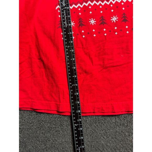 Buc-ees "Worth Melting For" Christmas T-Shirt Unisex Size XL Red Holiday - Picture 4 of 5